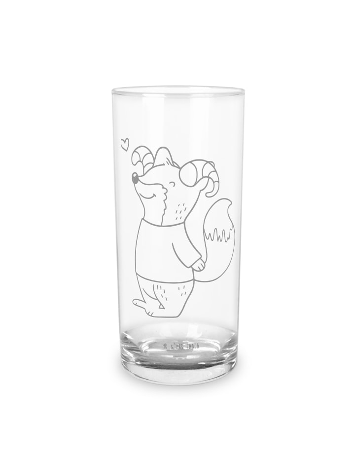 Wasserglas Widder Astologie ohne Spruch in Transparent