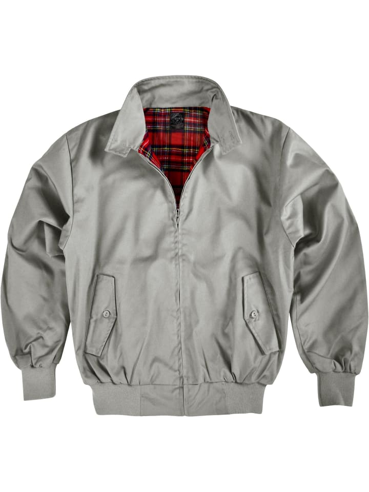 Herren Harrington Jacke in Grau