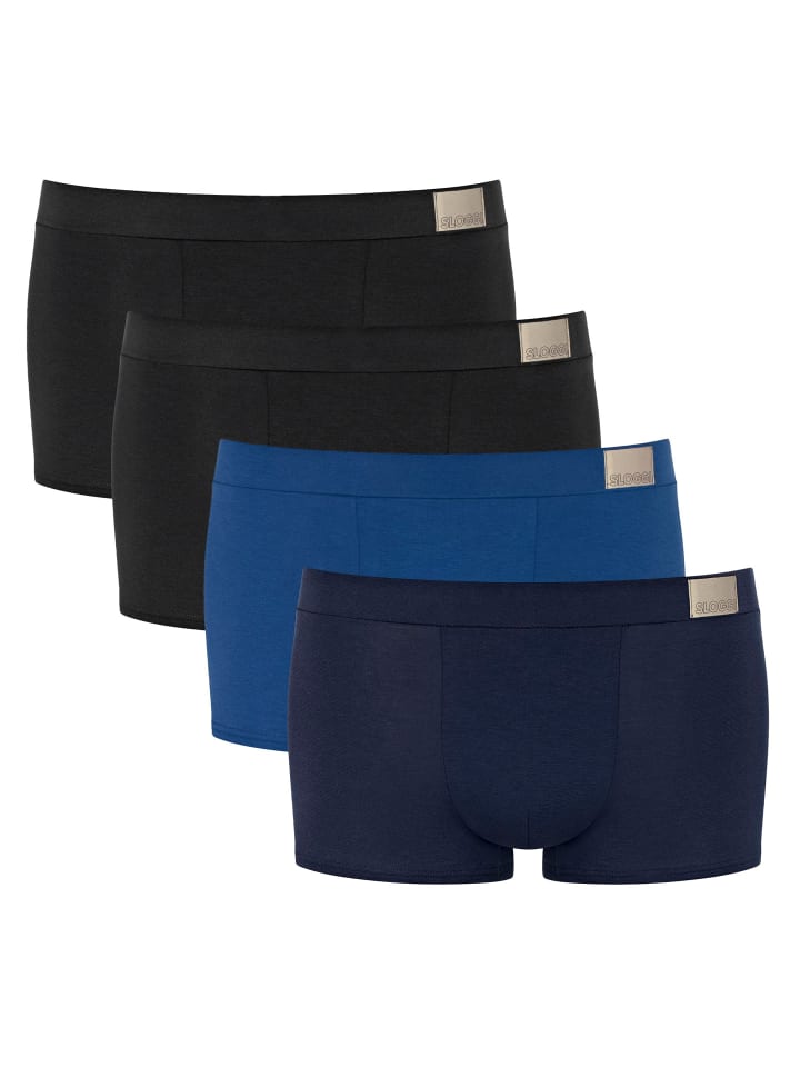 Boxershort 4er Pack in Schwarz/Blau
