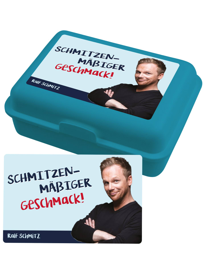Ralf Schmitz Brotdose Schmitzenmäßiger Geschmack Lunchbox in blau