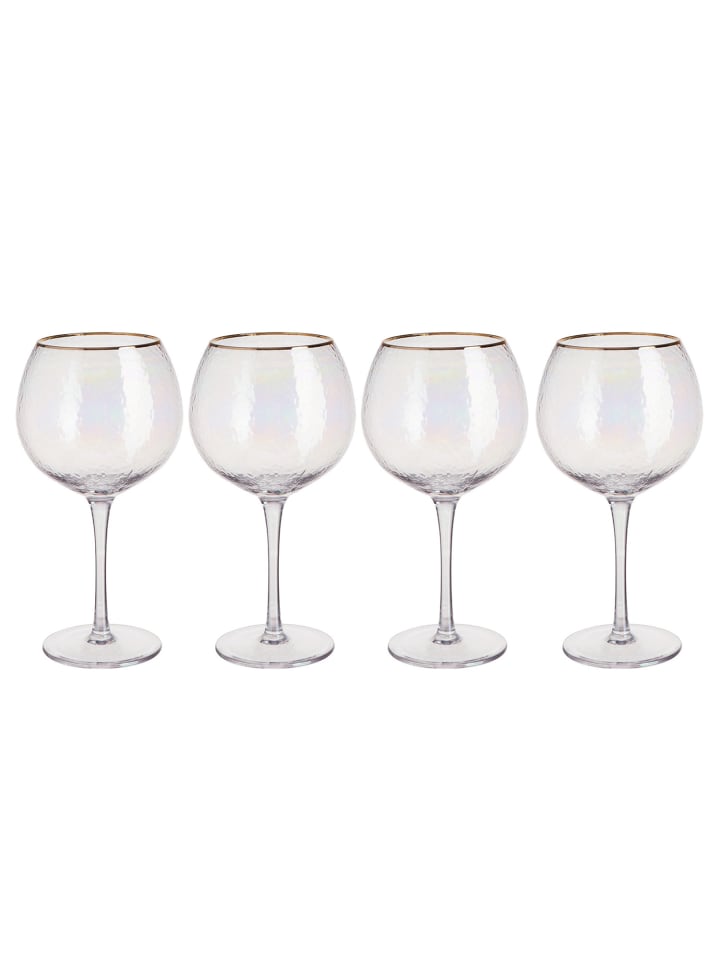 Butlers Ginglas SMERALDA 4er-Set in Durchsichtig