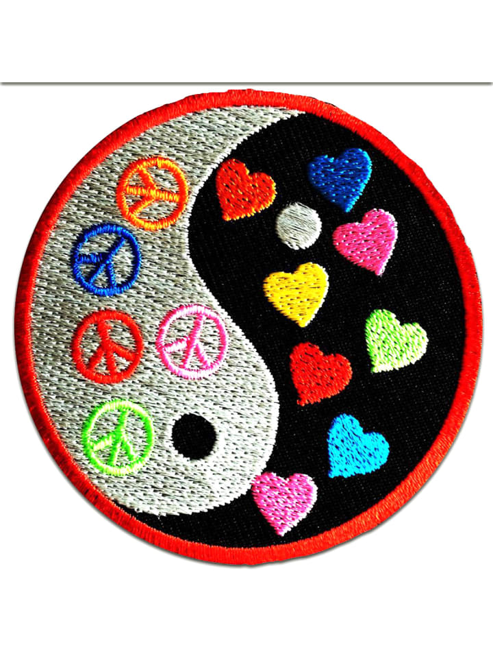 Yin Yang Peace FriedenApplikation Bügelbild inBunt