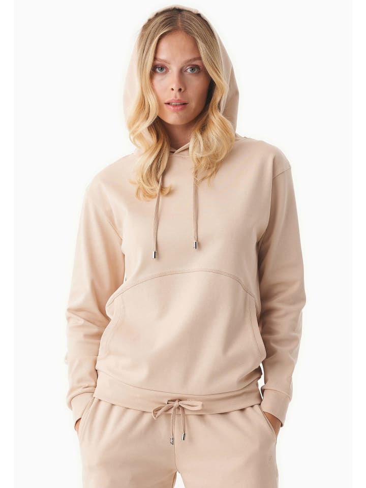 Hoodie "WOR17301" in Zartbeige