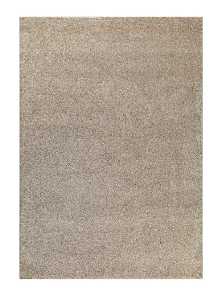 Kurzflorteppich Wogh in sand beige