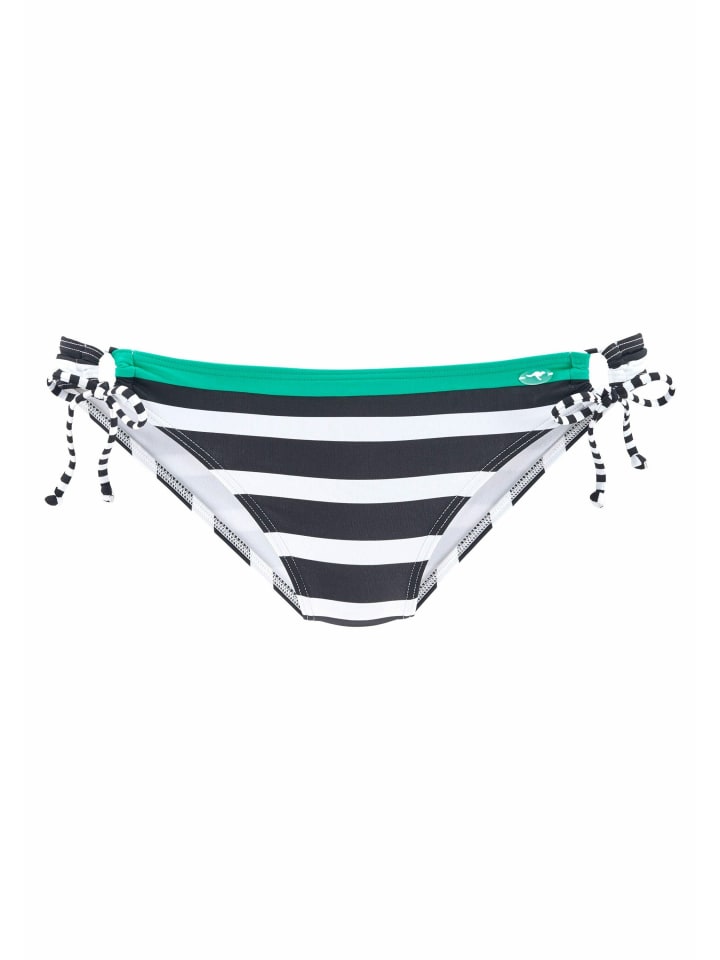 Bikini-Hose in schwarz-weiß