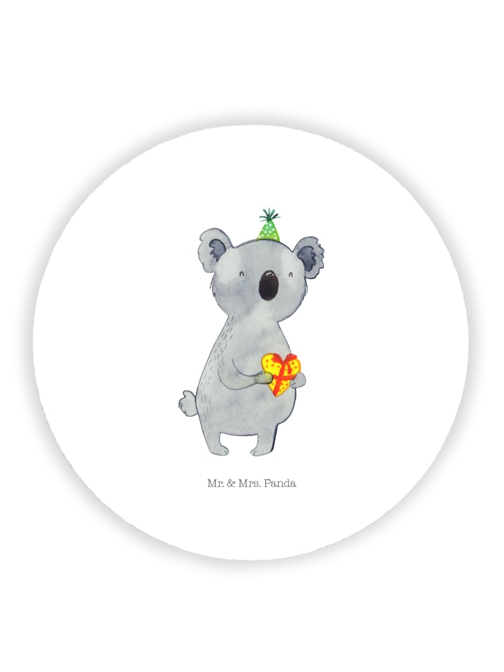 Magnet Koala Geschenk ohne Spruch in Weiß