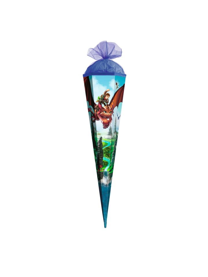 Geschenk-Schultüte klein Drachenjäger 50 cm in Bunt