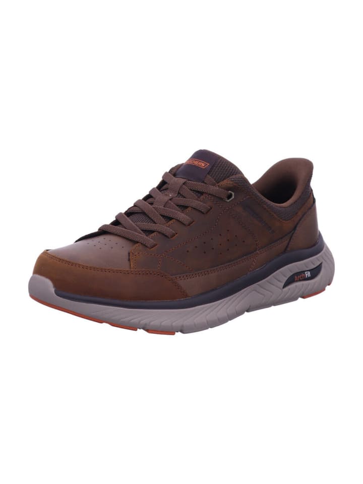 Slip Ins ARCH FIT CROSSER - FELIX in charcoal/dark brown