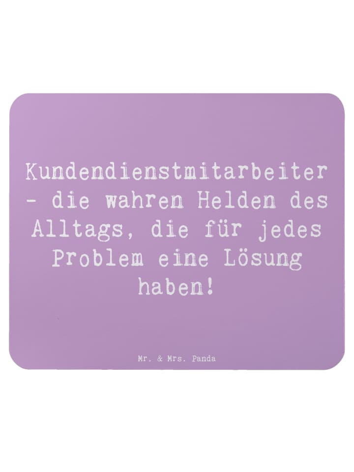 Mouse-Pad Spruch Kundendienstmitarbeiter Helden... in Lavendeltraum