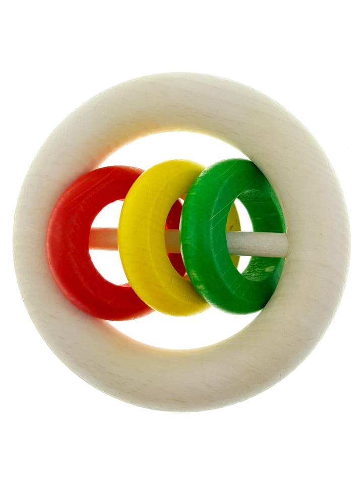 Rassel "3 Ringe" in Bunt