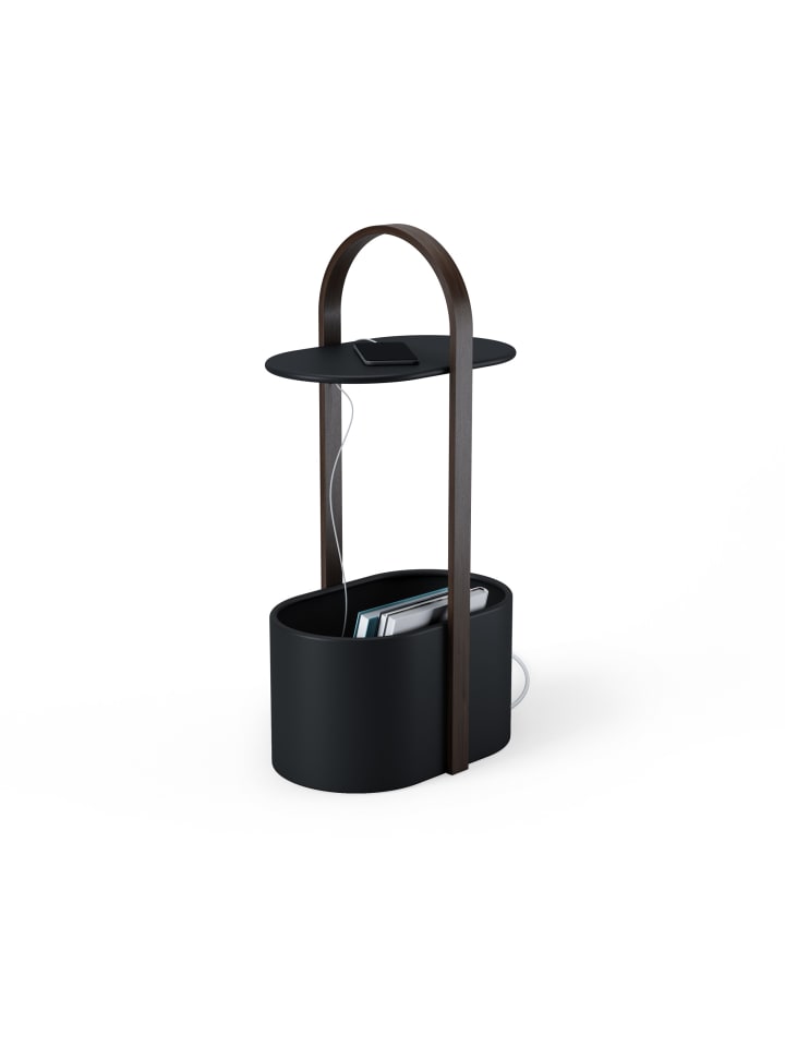 Beistelltisch Bellwood schwarz 35 x 24 x 69cm in schwarz