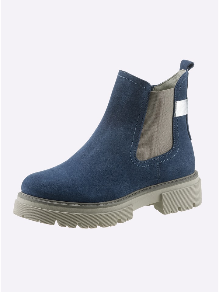 Stiefelette in blau
