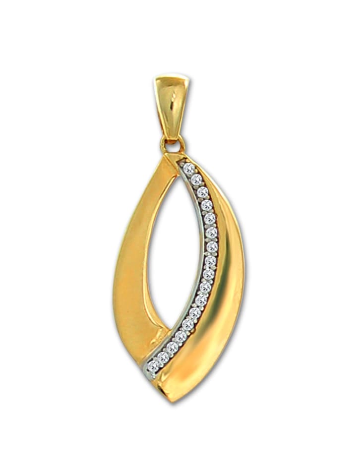 Anhänger Gold 333 Gelbgold - 8 Karat Leaf Kettenanhänger