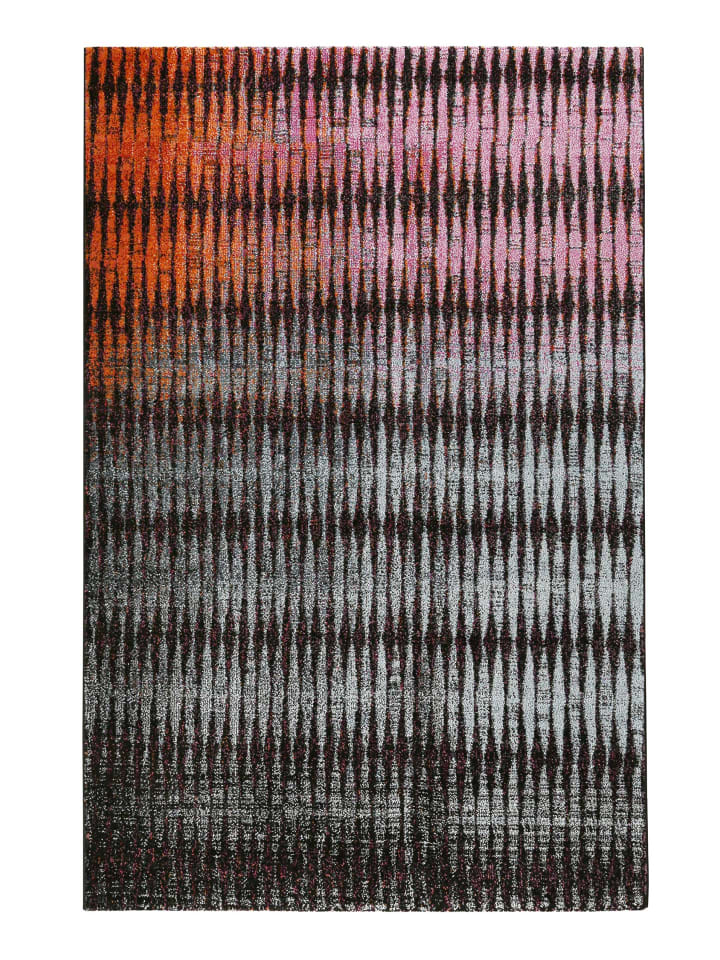 Teppich "Ocean View" in Blau/Pink/Orange/Grau