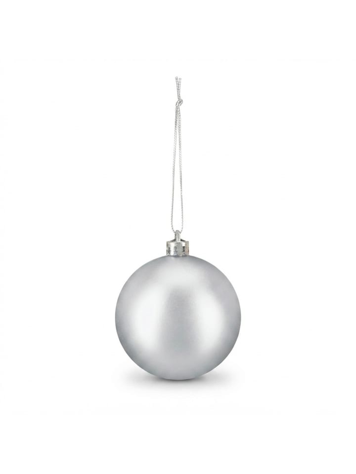 100 x Weihnachtskugeln Set in Silber