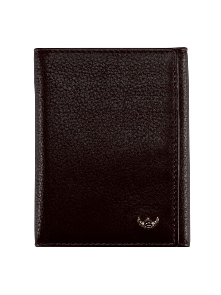 Capri Geldbörse RFID Schutz Leder 10 cm dunkelbraun