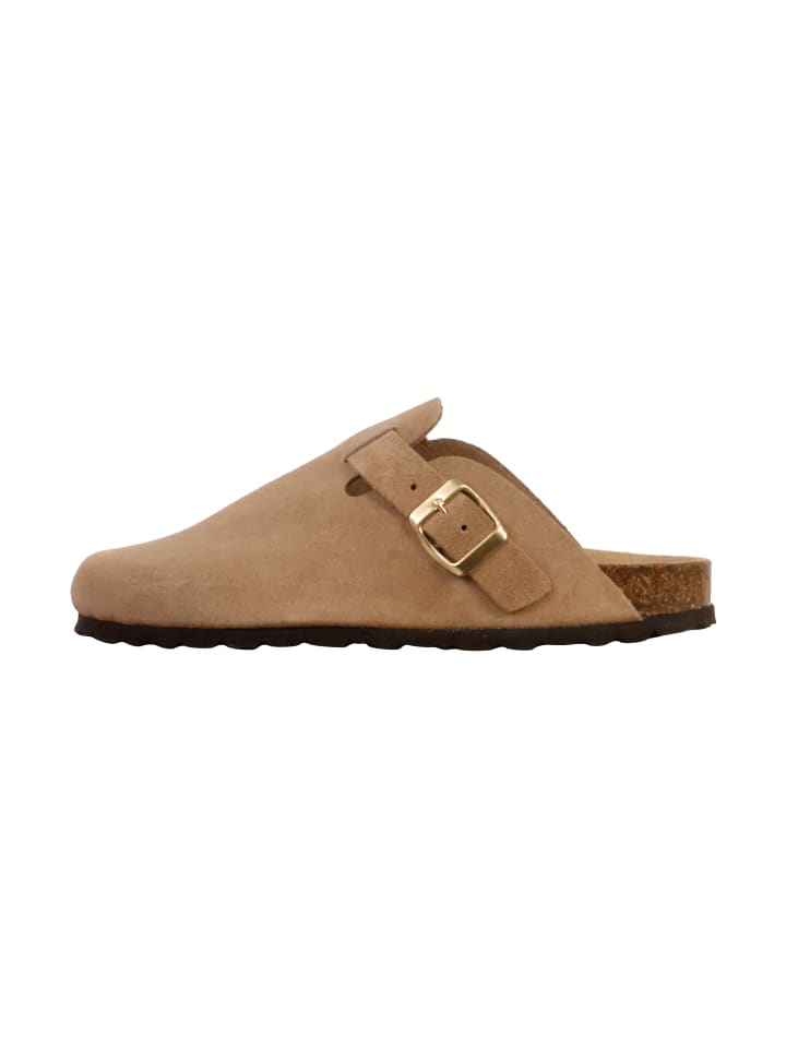 Leder-Pantoletten Noga Boreal Edge Braun