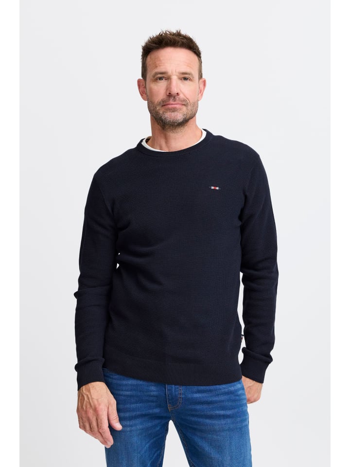 Strickpullover FQKyle in Dunkelblau