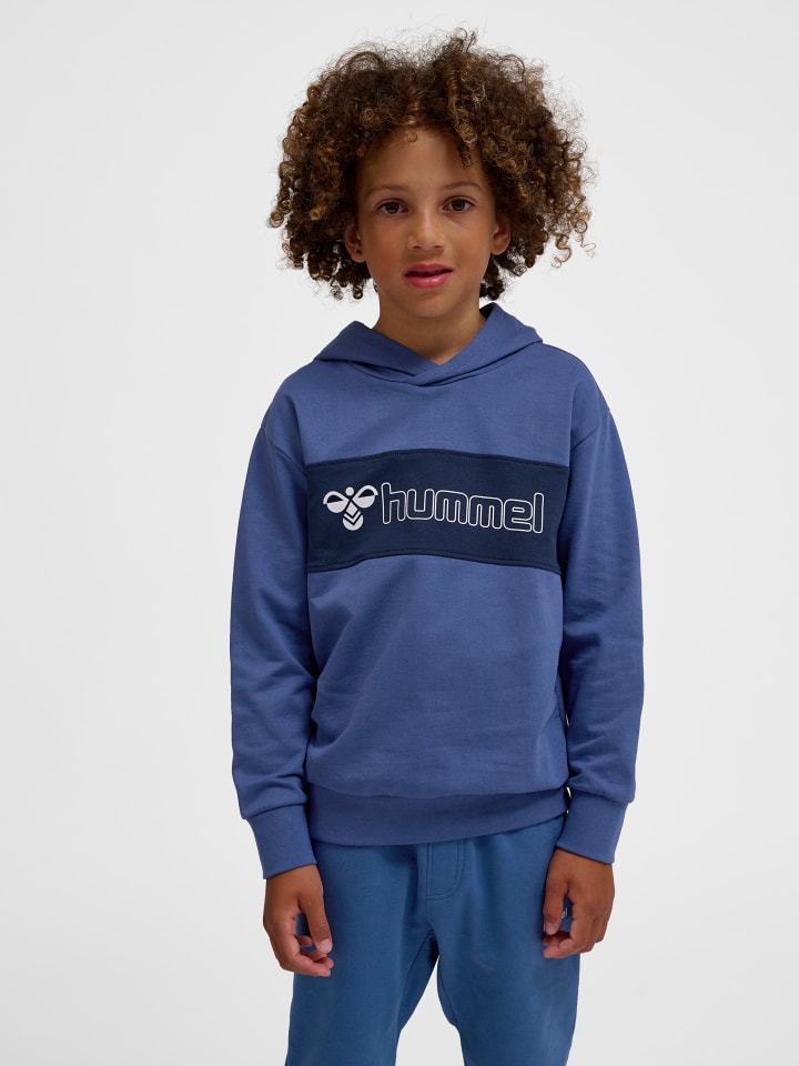 Kapuzenpullover Hmlatlas Lebensstil Jungen in TRUE NAVY