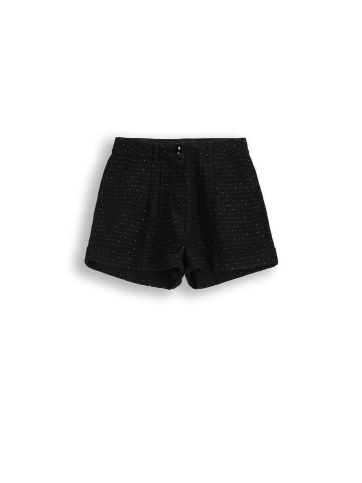 Stoffshorts in schwarz