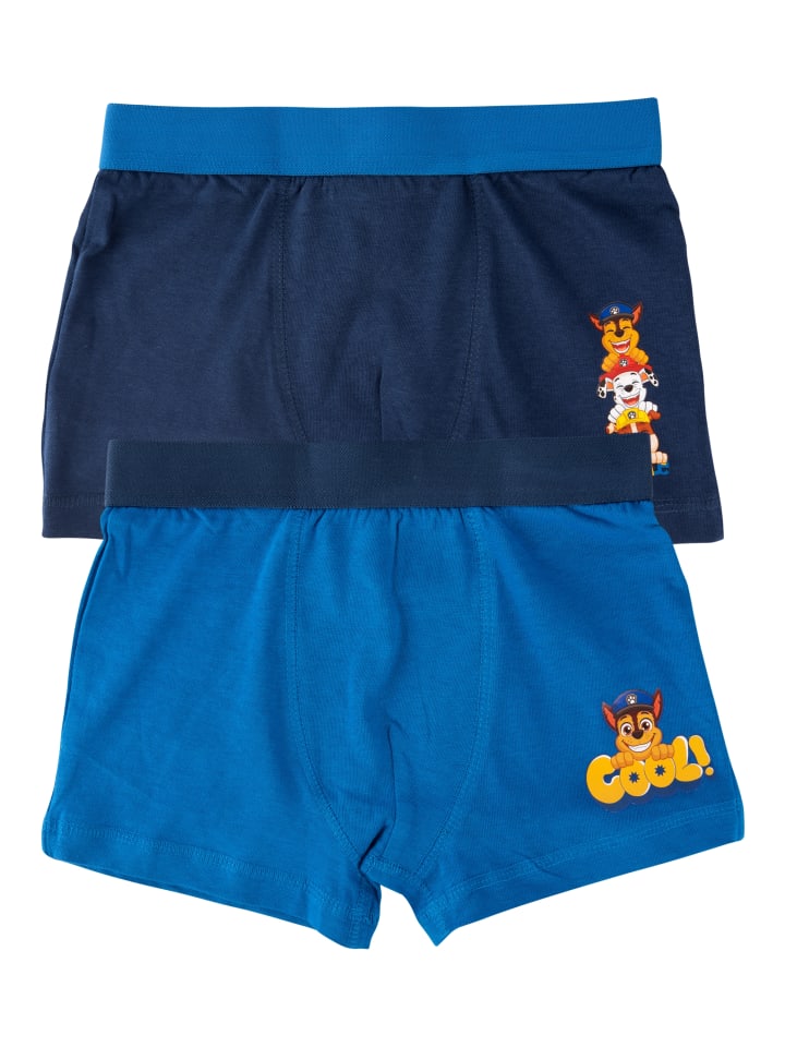 2er Pack Paw Patrol Boxershorts in blau