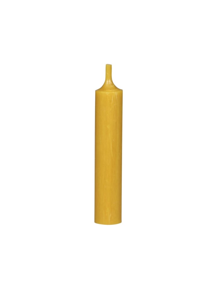 Chic Antique Mini Stabkerze 11 cm | Ø 2 cm in senfgelb
