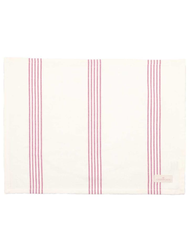 Tischset GLADYS PALE PINK Rosa Weiß Streifen