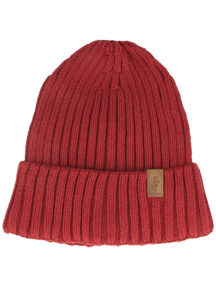 Strickmütze in rot