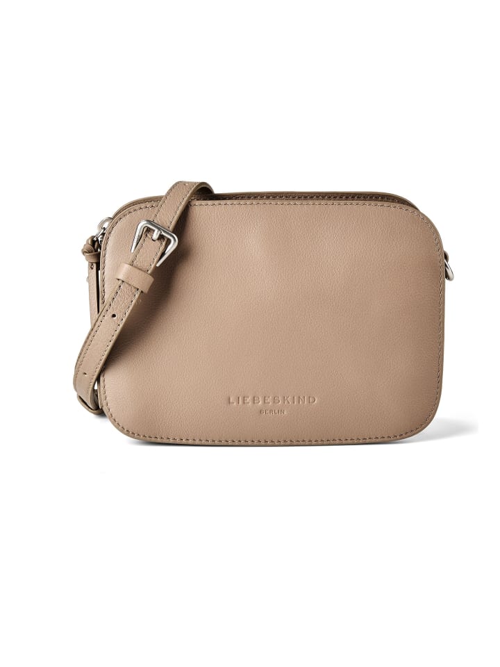 Luka Umhängetasche Leder 20 cm neutral grey