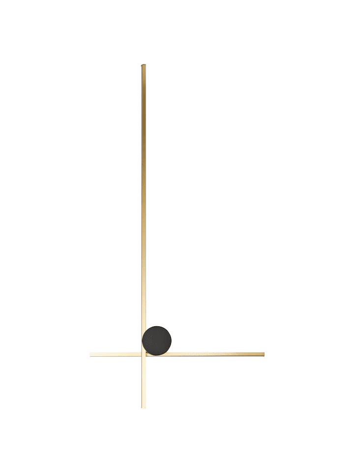 Wandleuchte NUEVO in Gold/Schwarz - (W) 45 x (H) 90 x (L) 11 cm