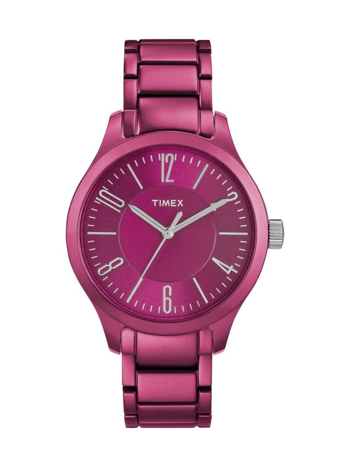Quarzuhr in Pink 40 mm