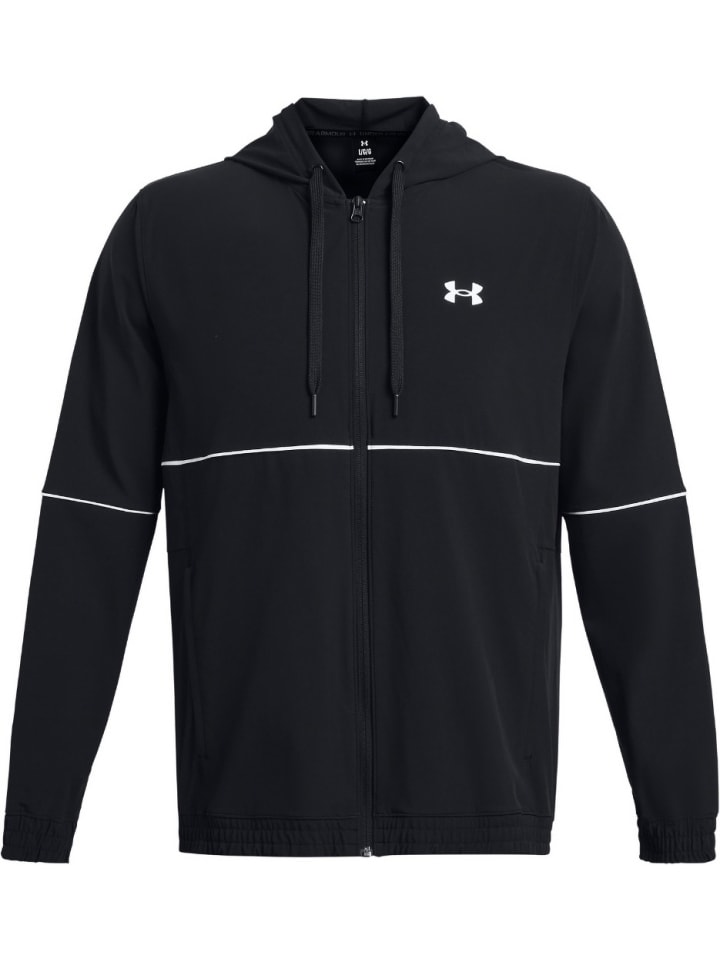Pullover "Ua Zone Woven Jacket" in Schwarz