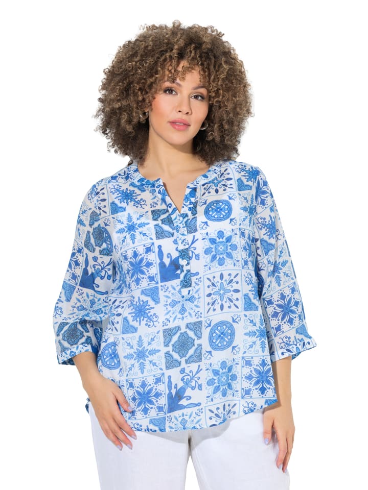 Tunika in pfauenblau