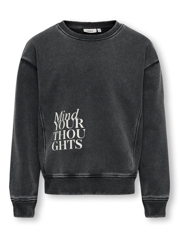 Sweatshirt KOGNELLY L/S O-NECK PRINT in black
