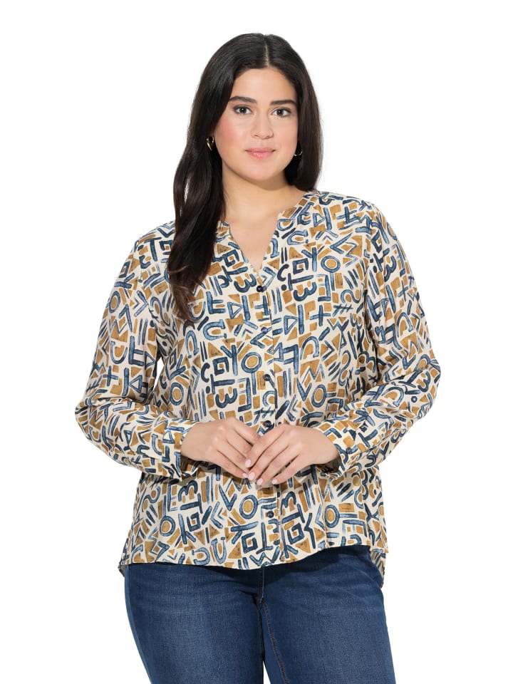 Bluse in helles apricot