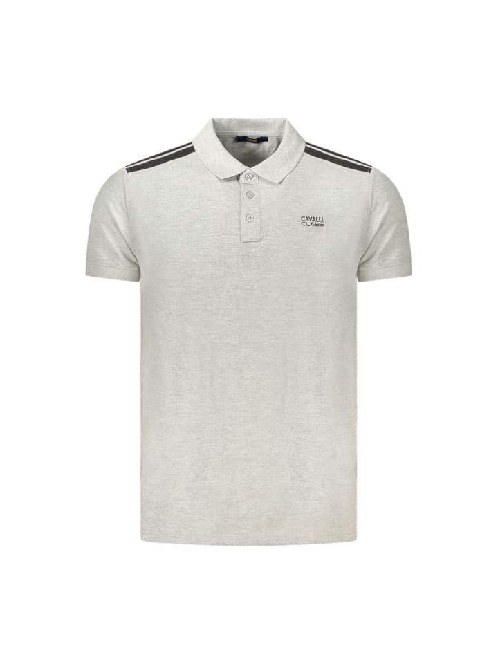 Grau Baumwolle Herren Polo Hemd
