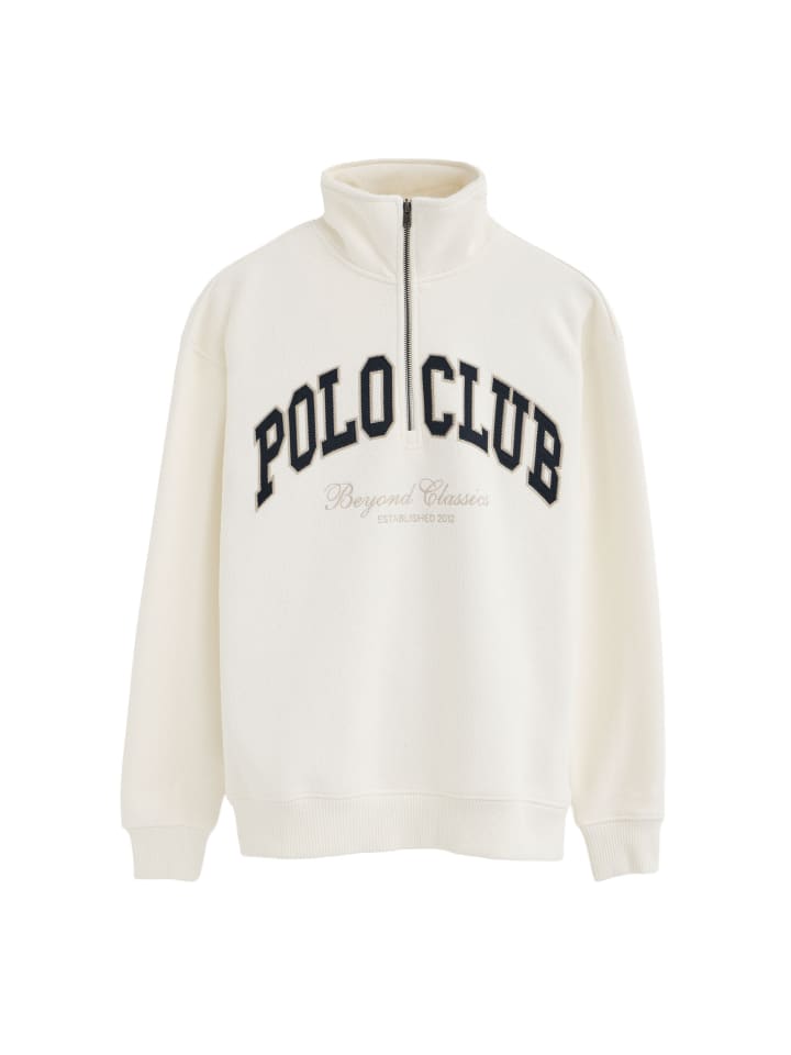 Sweatshirt MAN SELDON IO LONG SLEEVE OVERSIZE FIT in Ecru