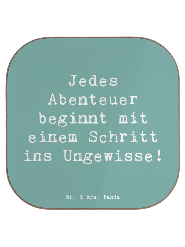 Bierdeckel Spruch Ungewissheit akzeptieren mit ... in Meeresbrise