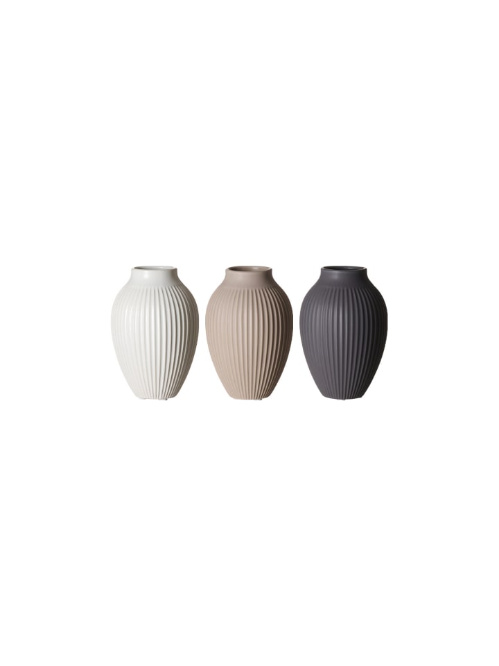 3er Set Vasen Alsta in Bunt 15 cm
