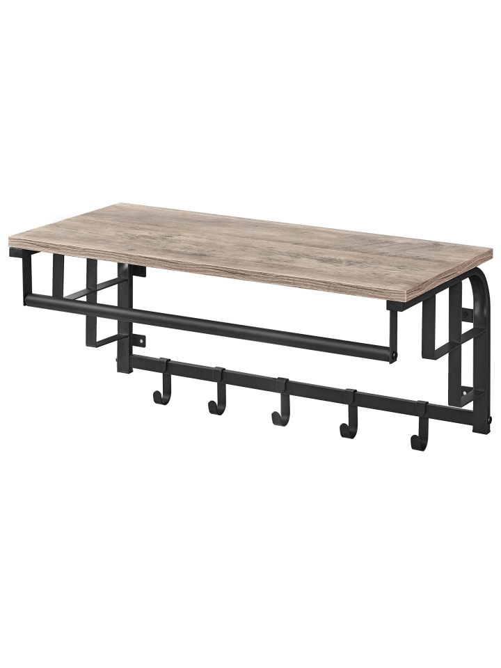 Wandgarderobe Barnet-old in Greige - (B)66 x (H)27 x (T)30 cm