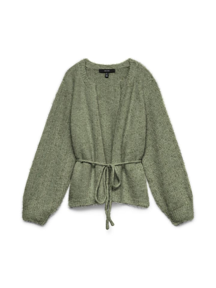 Strickjacke in Oil Green