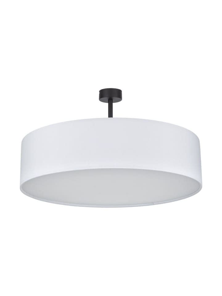 Deckenlampe Ø 60 x (H)35 cm in Chrom Weiß