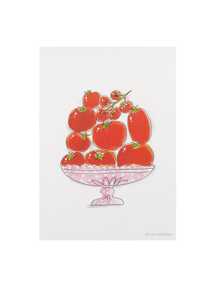 Poster Tomaten in Rot - A4