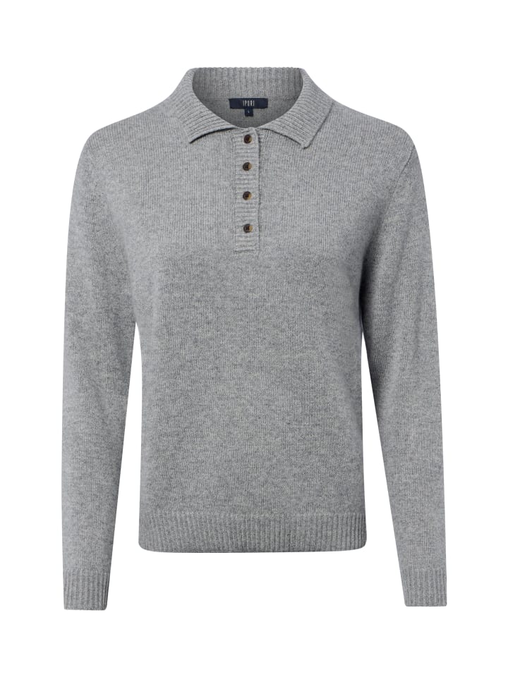 Cashmere-Pullover in grau - 0003