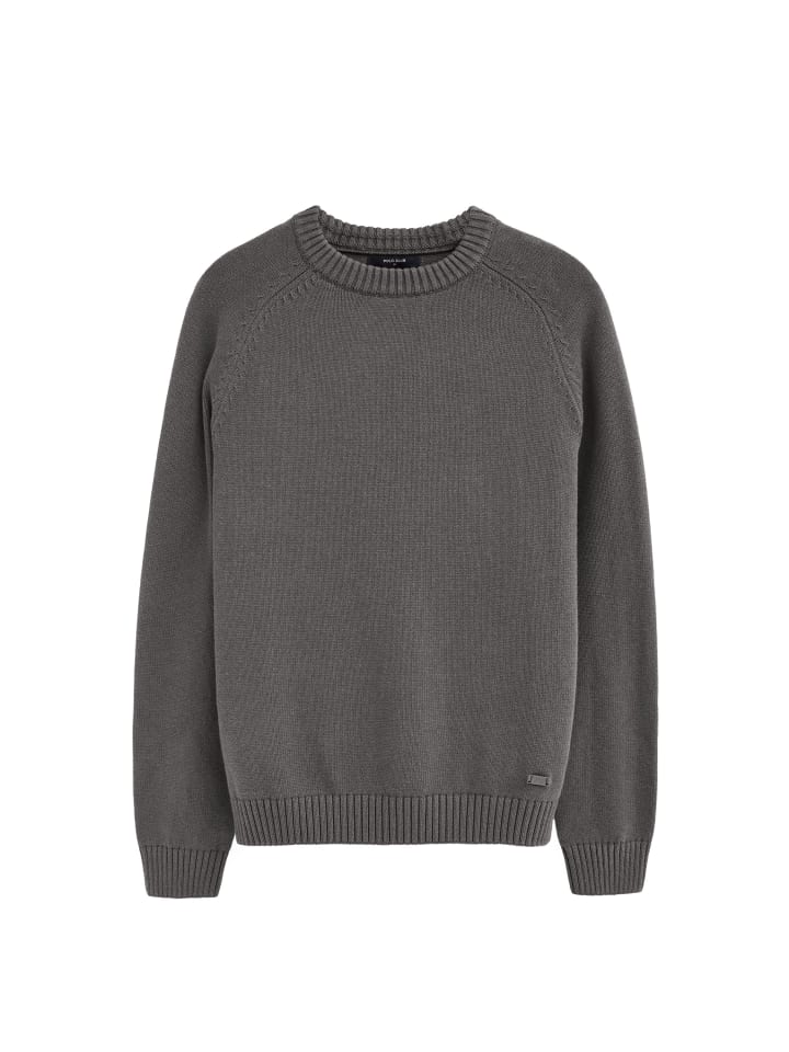 Pullover MAN TREVICA LONG SLEEVE REGULAR FIT in Asphalt grau
