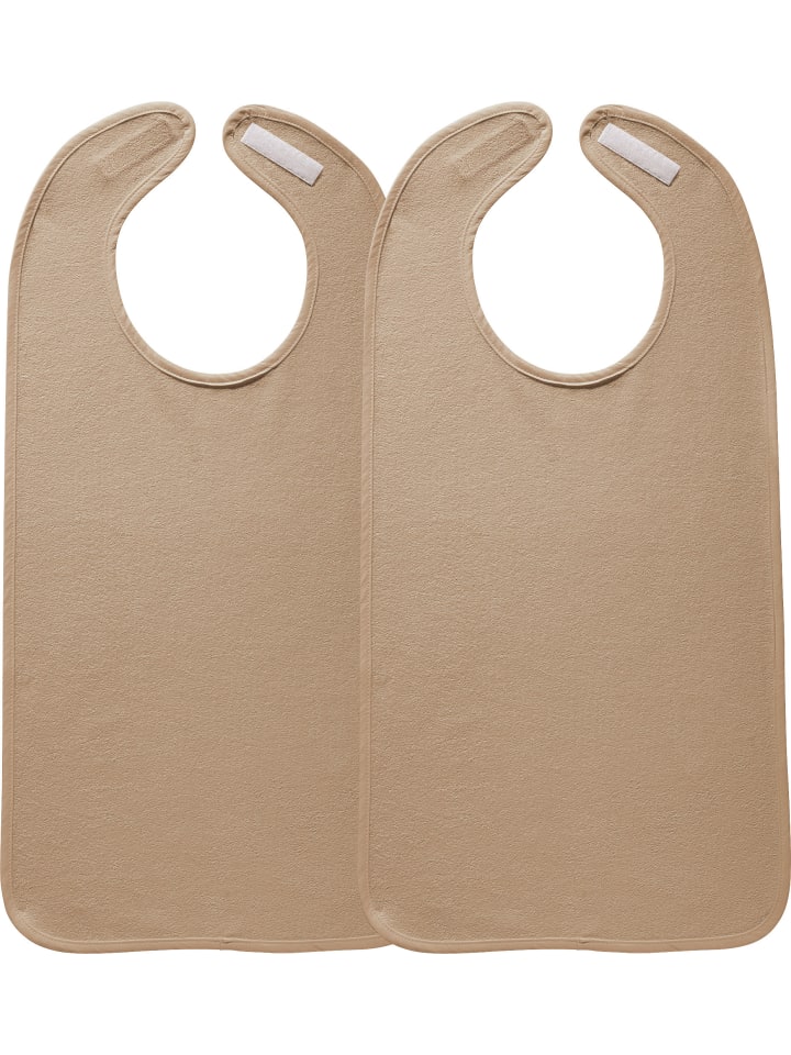 Speiseschürze 2er-Pack in sand