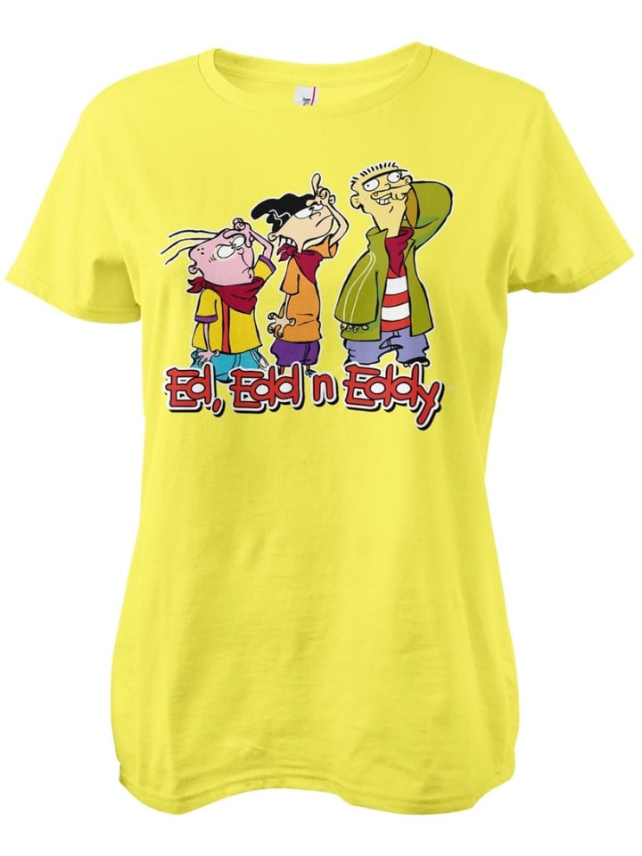 Shirt "Ed, Edd n Eddy Girly Tee" in Gelb
