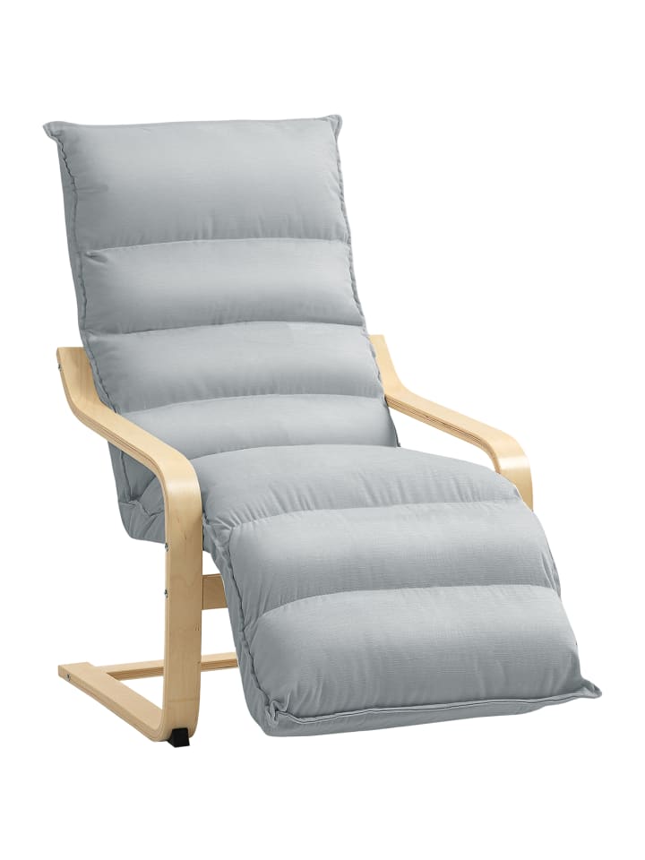 Lounge-Sessel in Hellgrau 114L x 67B x 105H cm