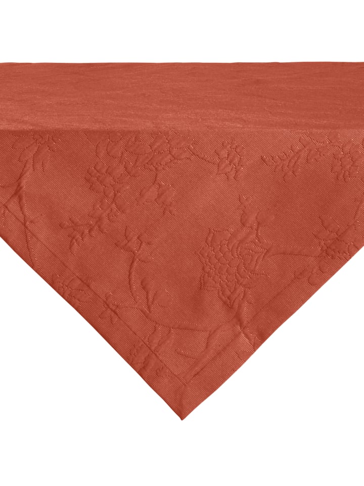 Jacquard, Baumwollmischung Mitteldecke Arnsberg in terra
