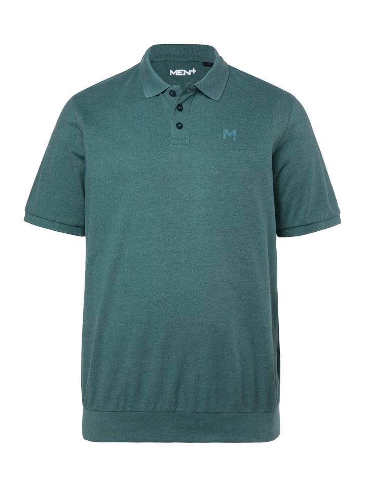 Poloshirt in grau grün